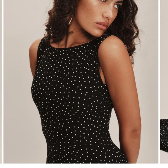 Brand new! Reformation Camella Dress Black - Size 4 - Picture 4 of 7